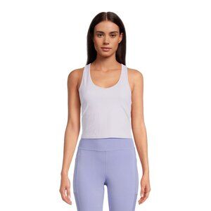 Avia Activewear Women's V-Neck Rib Bra, Lavender, XL - NWT